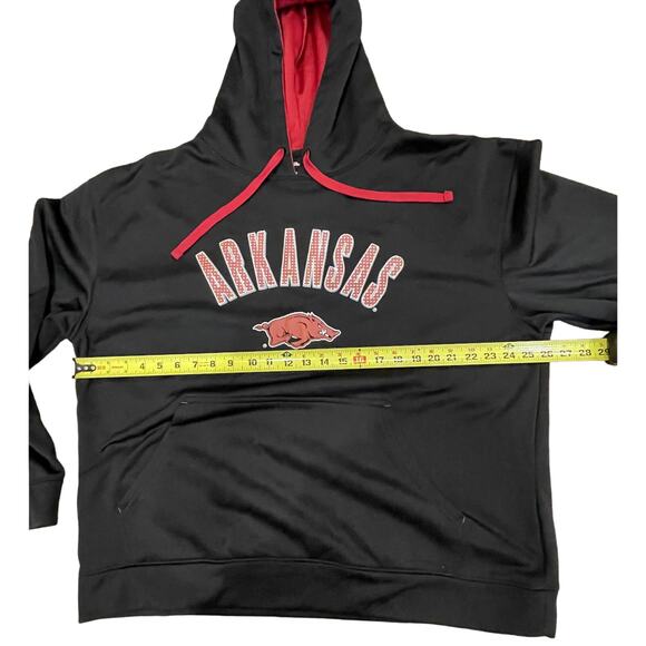 Champion University of Arkansas Razorback Logo Graphic Hoodie Black Women Sz XL - Picture 4 of 6